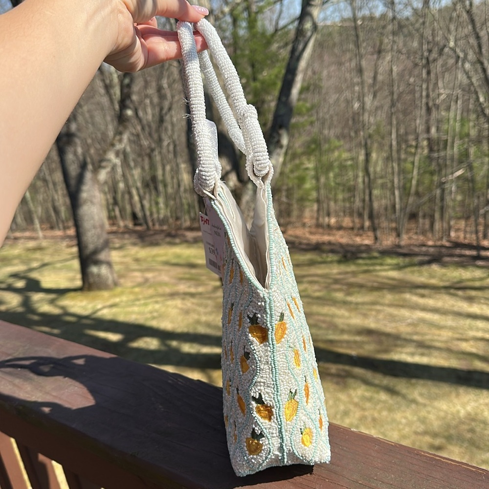 NWT Viral lemon beaded bag - Picture 12 of 13